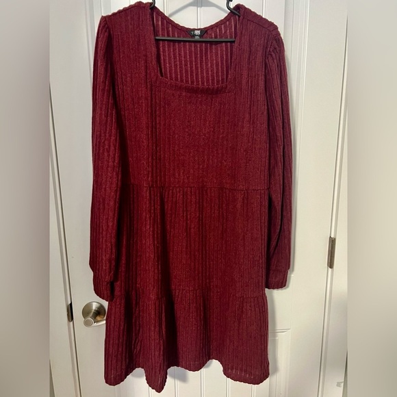 Frye Dresses & Skirts - Frye Burgundy Knit Sweater